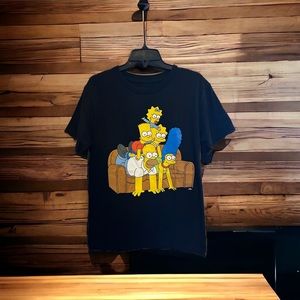 NWOT The Simpsons Family Black TShirt